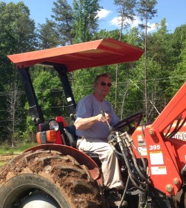 Ray on a Tractor